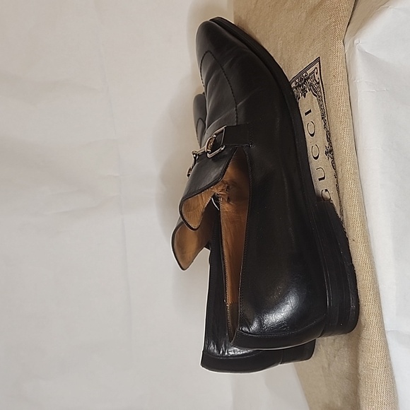 Authentic Vintage Gucci Men's Horsebit Black Loafers size - Picture 4 of 7
